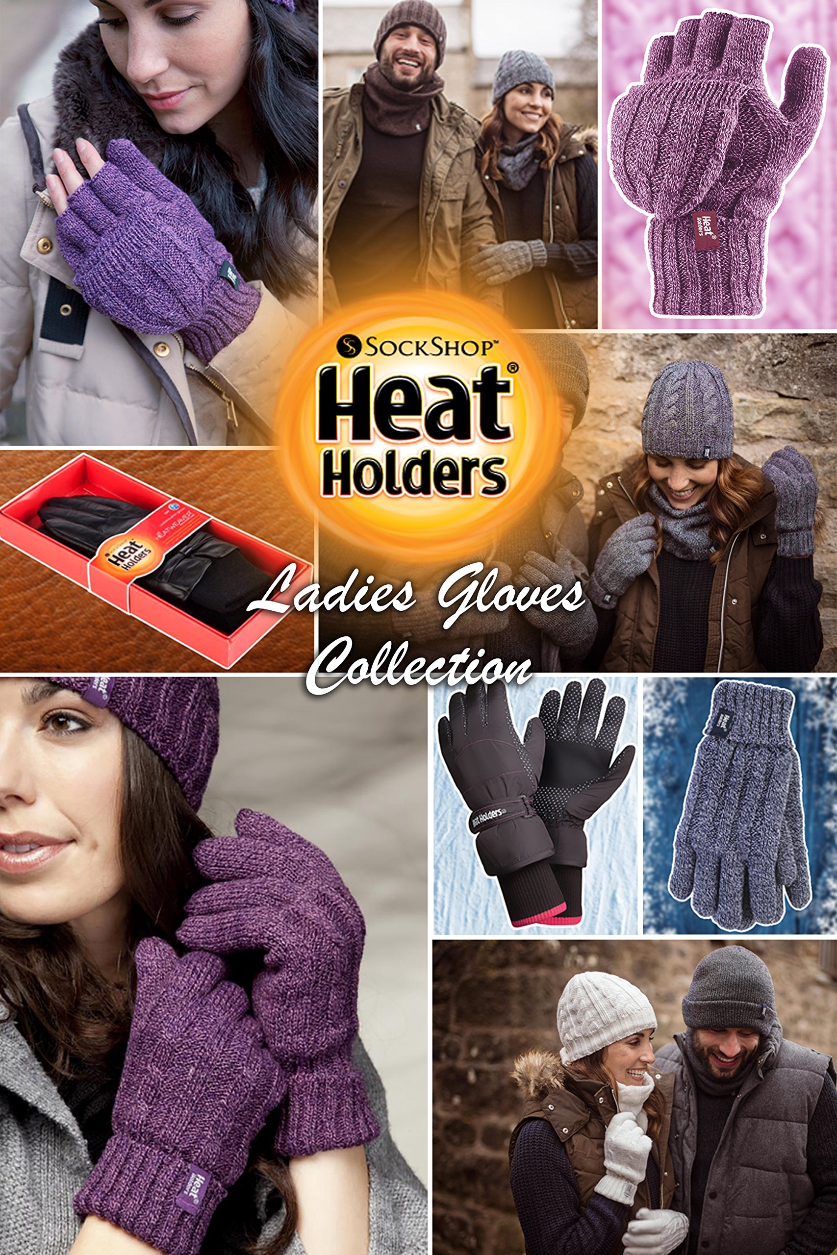 Heat Holders Women's Winter Thermal Fingerless Gloves - Ultra Warm Cable Knit Design for Indoor & Outdoor Activities | Perfect for Typing, Driving & Cold Weather