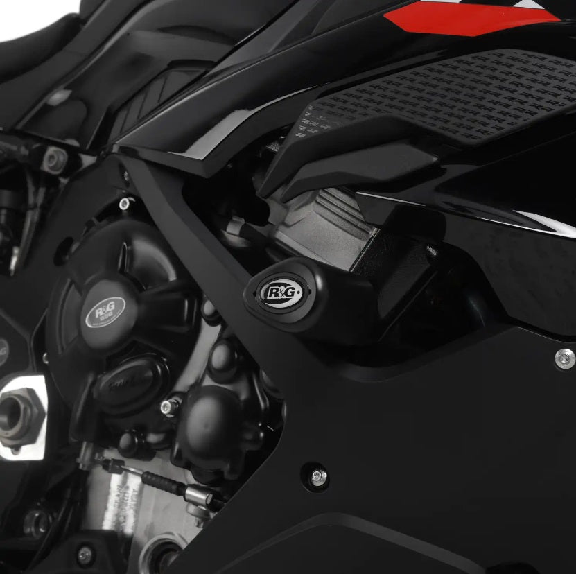 R&G Racing S1000RR (2023) Motorcycle Aero Crash Protectors - Symmetrical Design for BMW S1000RR - Track & Street Riding Protection