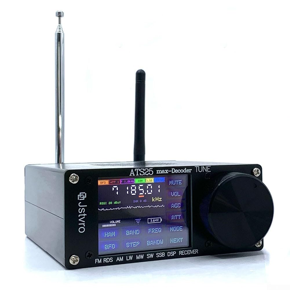 GLOBALHUT ATS-25 Max SSB Radio Receiver with 3000mAh Built-in Lithium Battery, 2.4