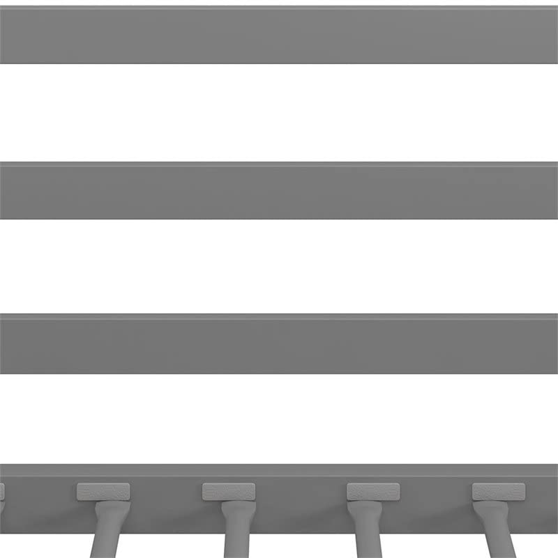 Rosebery Kids Twin Over Twin Metal Bunk Bed - Silver Finish | Space-Saving Bed for Siblings & Sleepovers | Perfect for Small Bedrooms & Shared Kids Rooms