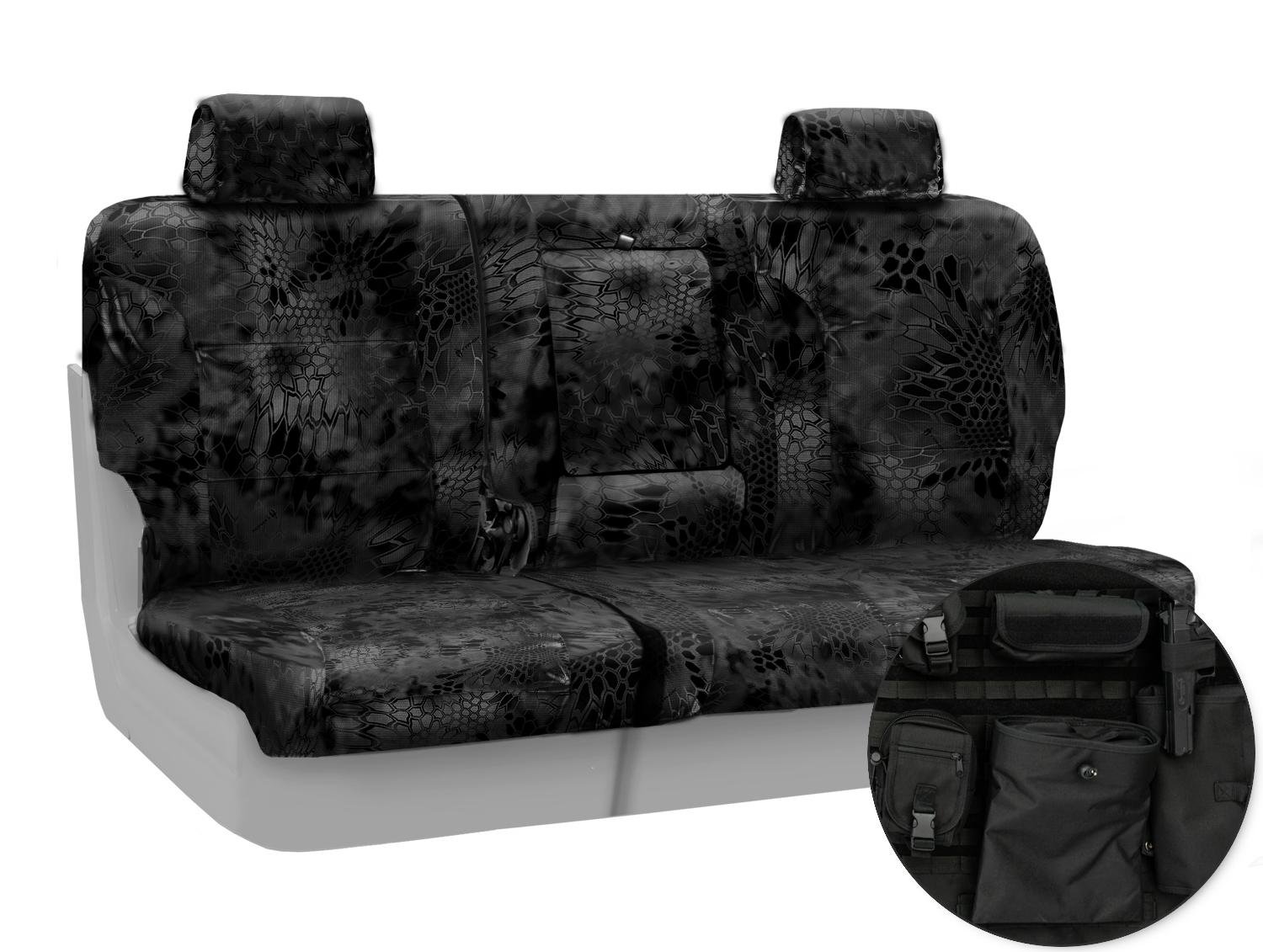 Custom Fit Coverking Rear 60/40 Bench Tactical Seat Cover for Chevrolet Silverado | Cordura Ballistic Kryptek Typhon Camo | Durable Protection for Truck Seats | Perfect for Off-Roading, Hunting & Work Trucks