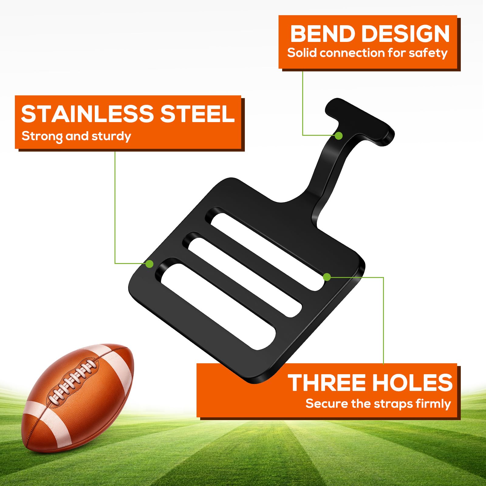 Dunzy T-Hook Football Shoulder Pads - Black | Premium Protective Gear for Football Players | Perfect for Training, Games & Contact Sports