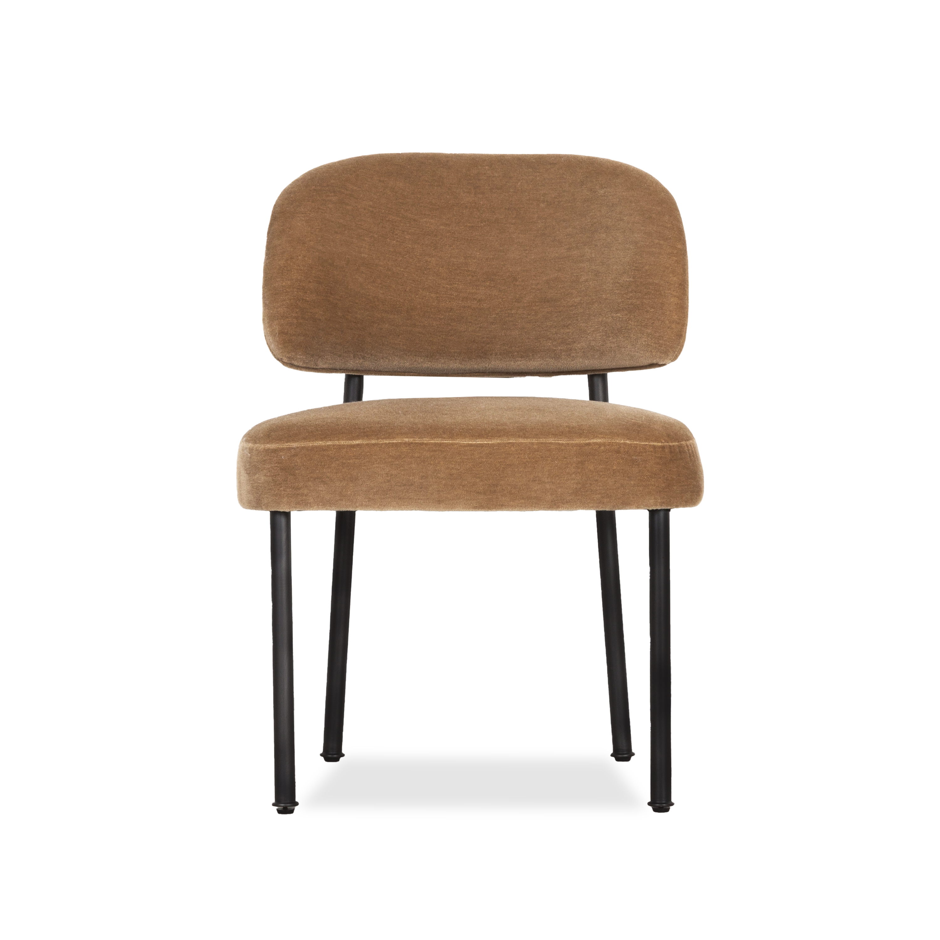 Anvil Dining Chair - Modern Metal and Wood Kitchen Chair, Sturdy and Comfortable for Dining Room, Restaurant, or Cafe Use