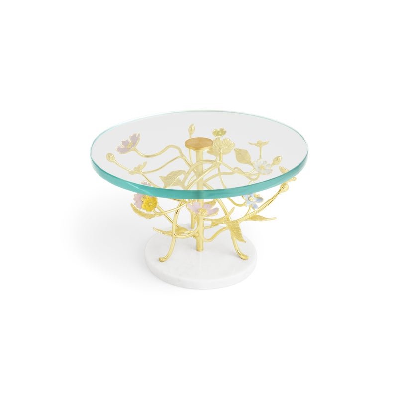 Elegant Wildflowers Cake Stand - Perfect for Weddings, Birthday Parties & Dessert Displays - Rustic Floral Decor for Home & Events