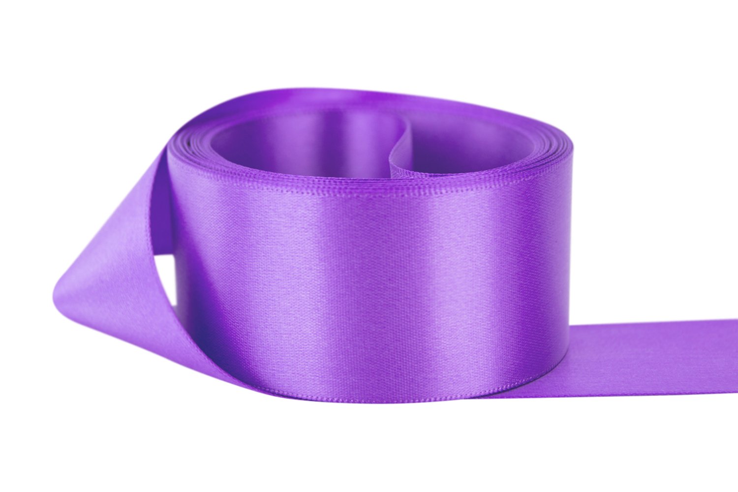Double Faced Satin Ribbon 5/8 inch Grape by The Yard - 100% Polyester Craft Ribbon for Gift Wrapping, Hair Bows, DIY Wedding Decorations & Scrapbooking