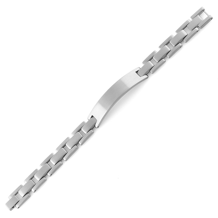Stainless Steel ID Link Bracelet for Men & Women - Adjustable, Durable & Stylish - Perfect for Everyday Wear, Work & Casual Outfits