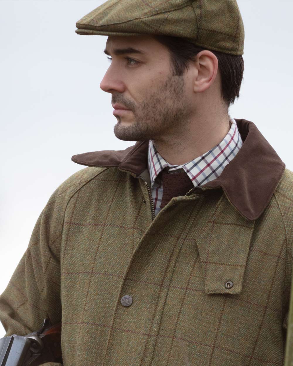 Alan Paine Rutland Waterproof Tweed Flat Cap for Men - Classic British Style Outdoor Hunting & Fishing Hat for Cold Weather