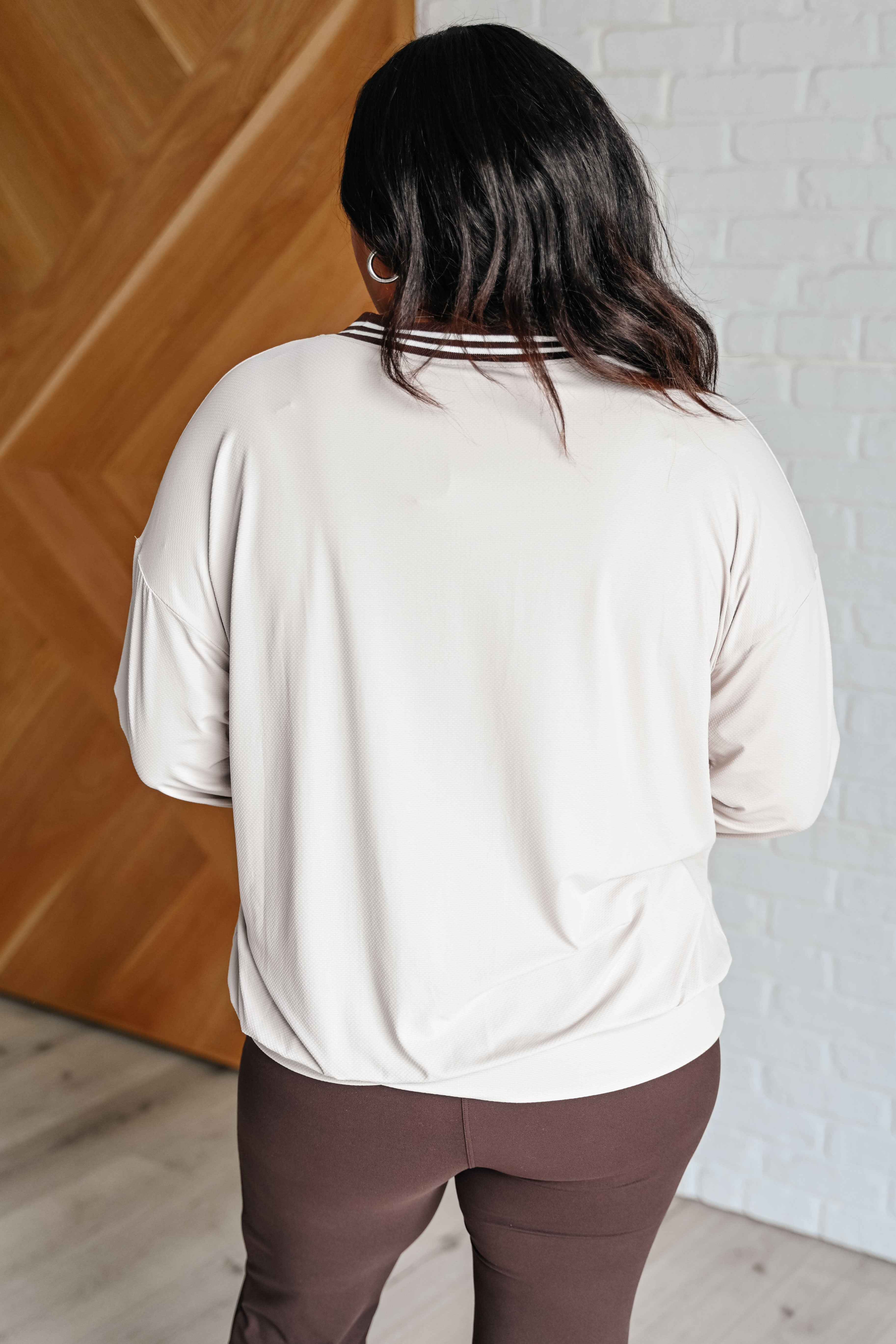 All Out Comfort V Neck Pullover Sweater - Soft Mocha Cream Women's Knit Top for Casual Wear & Layering | Cozy Fall & Winter Fashion