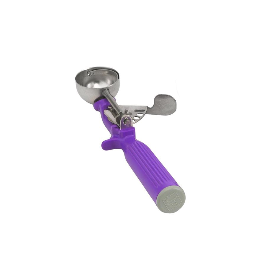 Vollrath #40 Disher Scoop 0.75 oz - Professional Portion Control Tool with Comfortable Lavender Handle - Perfect for Ice Cream, Cookie Dough & Food Service