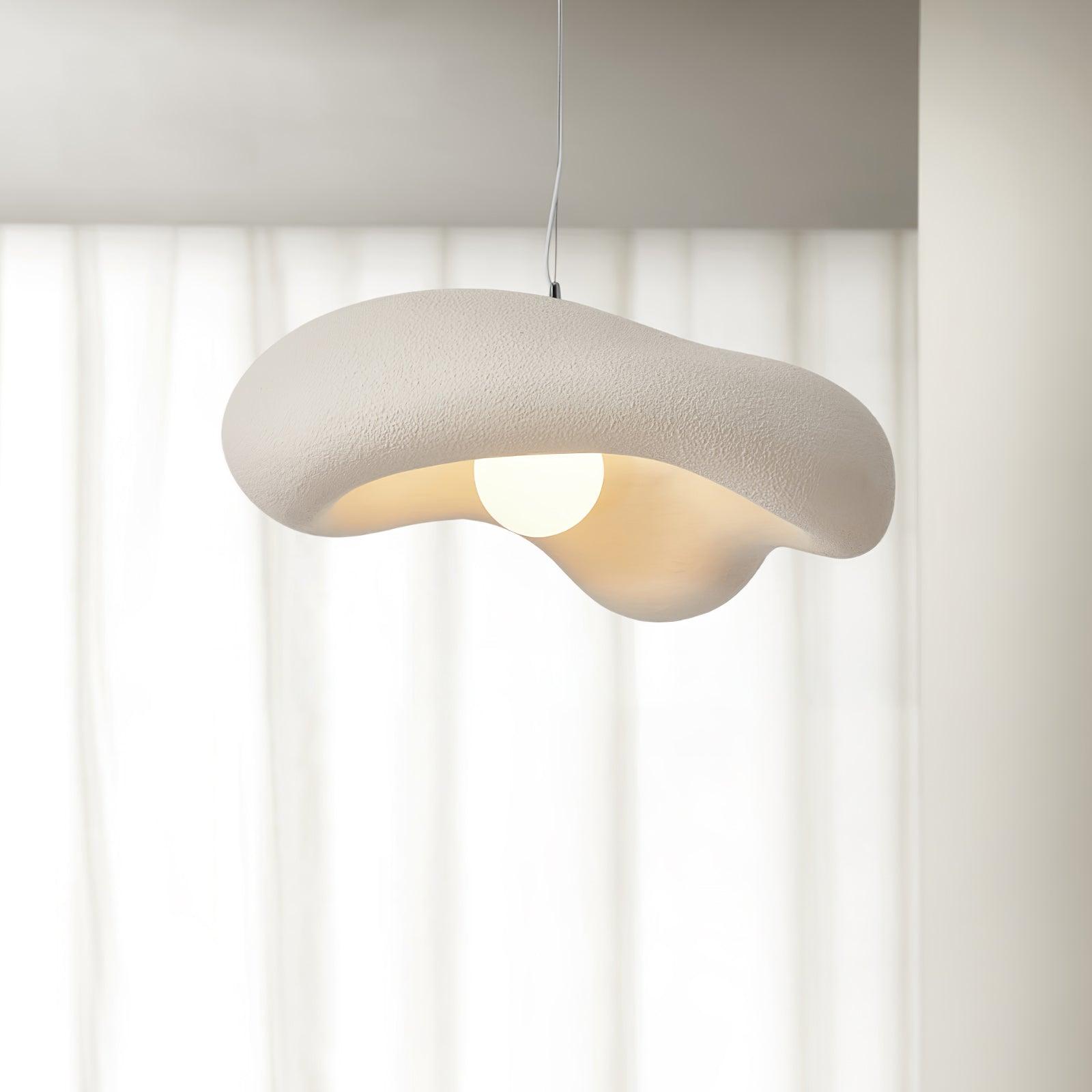 Eterna Wabi Sabi Pendant Light - Handmade Japanese Minimalist Hanging Lamp for Dining Room, Kitchen Island, or Bedroom Decor