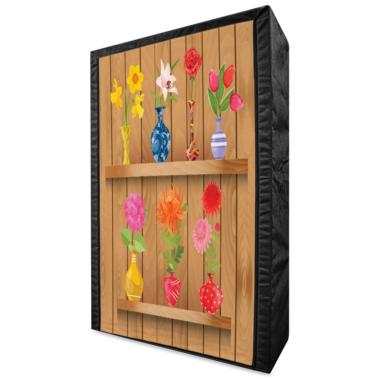 Ambesonne Daffodil Portable Fabric Wardrobe - 42.5