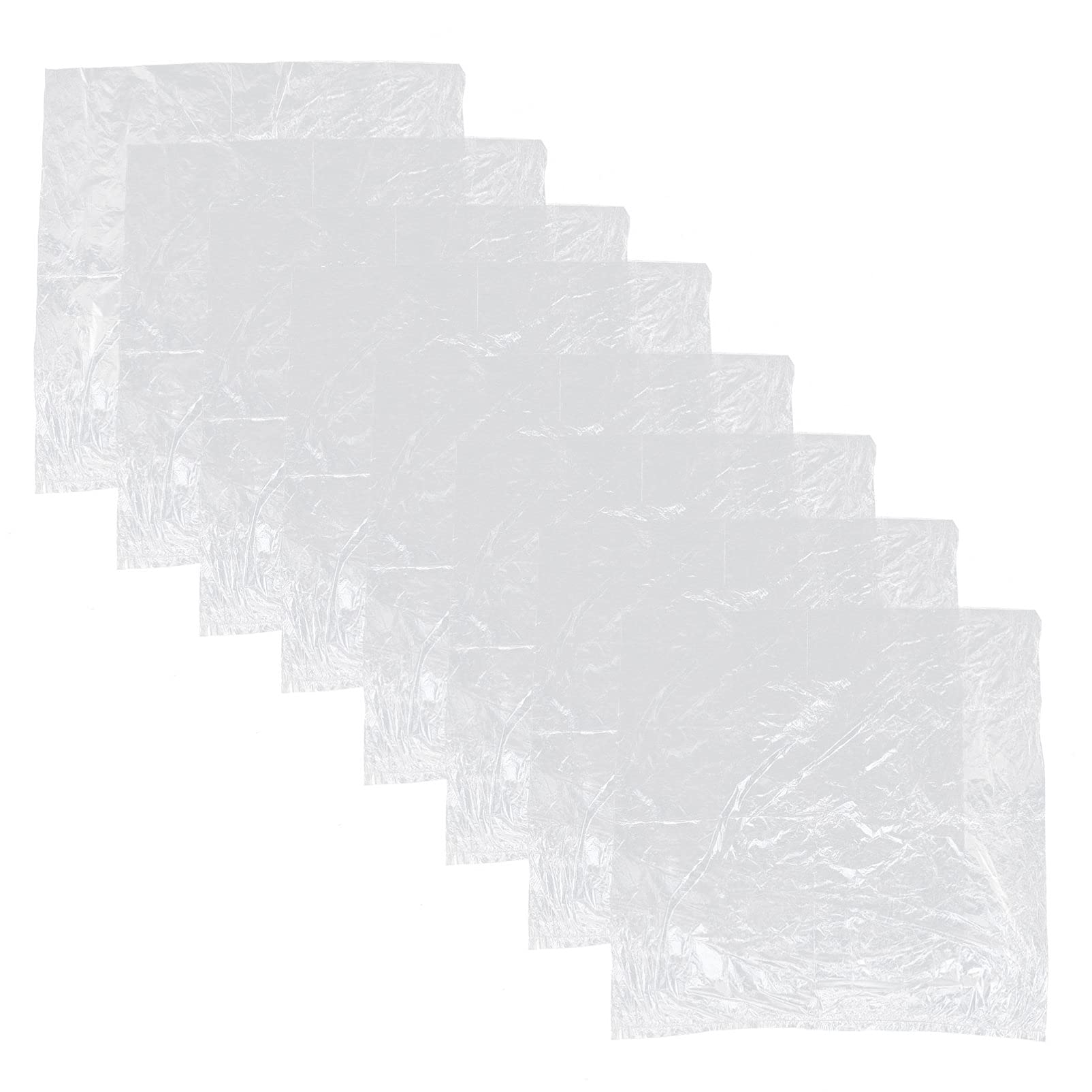 iplusmile 100 Count Large Clear Plastic Trash Bags - Heavy Duty Disposable Garbage Bags for Wastebasket, Bedside, Commode, Bathroom, Bedroom & Office Use | 13-15 Gallon Capacity | Odor Control & Leak Proof