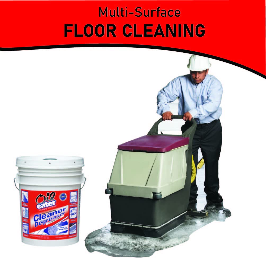 Oil Eater ATW5G70002 Fleet Wash Degreaser - 5 Gallon, Colorless Industrial Strength Cleaner for Trucks, Heavy Equipment & Garage Floors