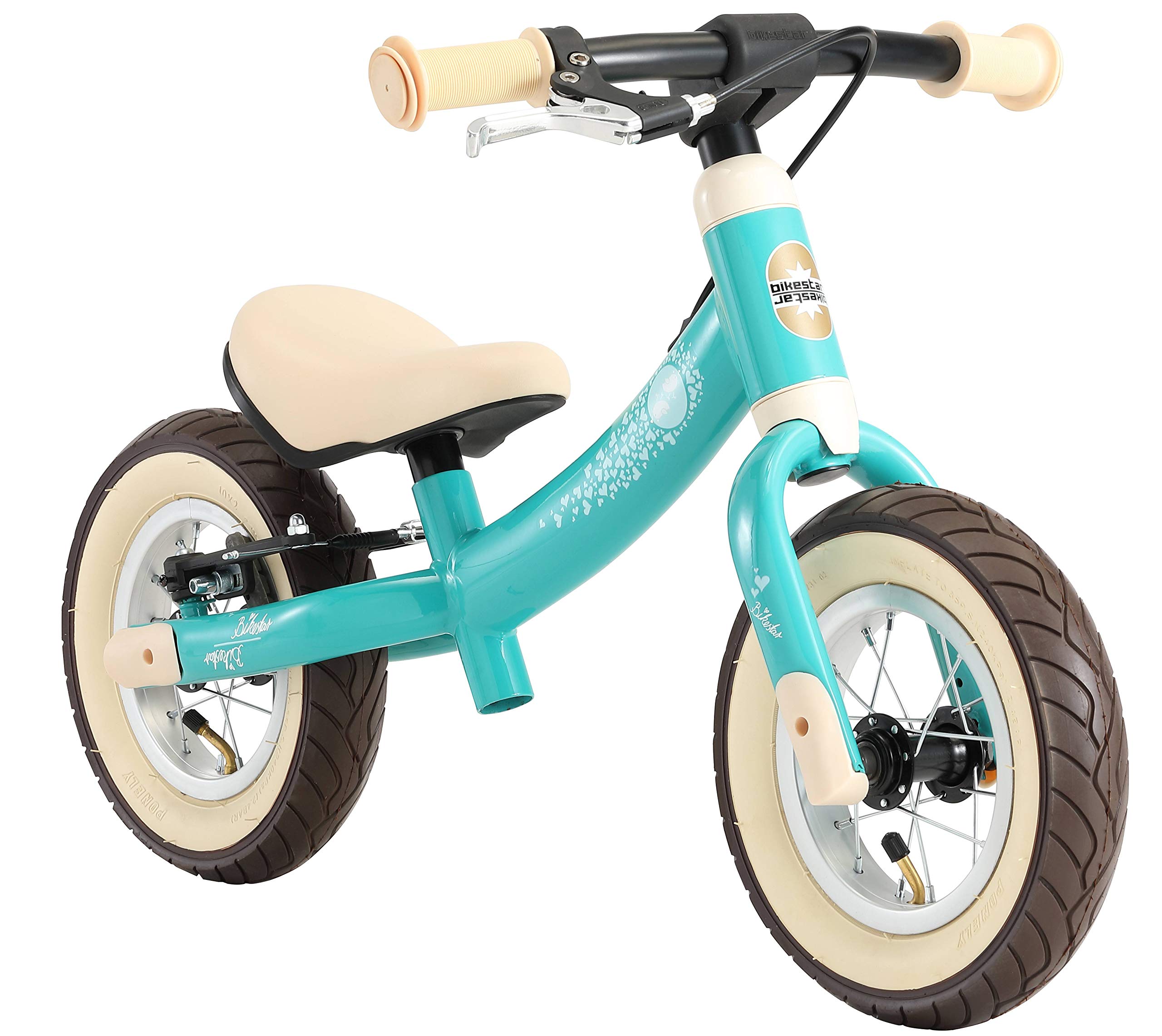 BIKESTAR 10 Inch Lightweight Kids Balance Bike with Air Tires & Brakes - First Running Bike for 2-5 Year Old Boys & Girls | Perfect for Toddler Outdoor Play, Park Rides & Learning to Ride