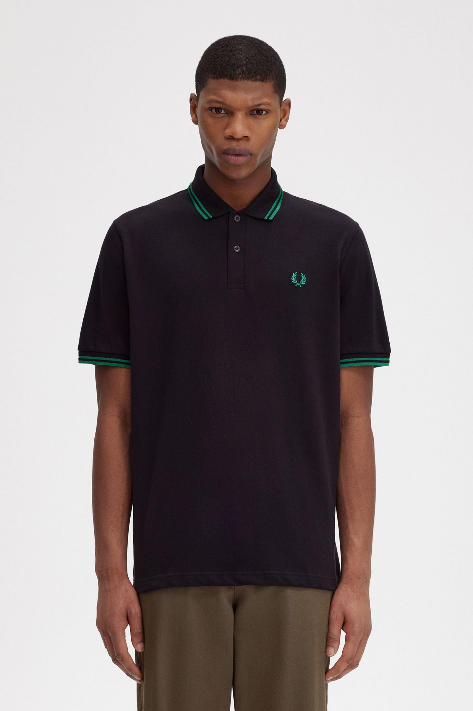 Fred Perry M12 Twin Tipped Polo Shirt - Classic Men's Casual Wear for Golf, Office & Everyday Style
