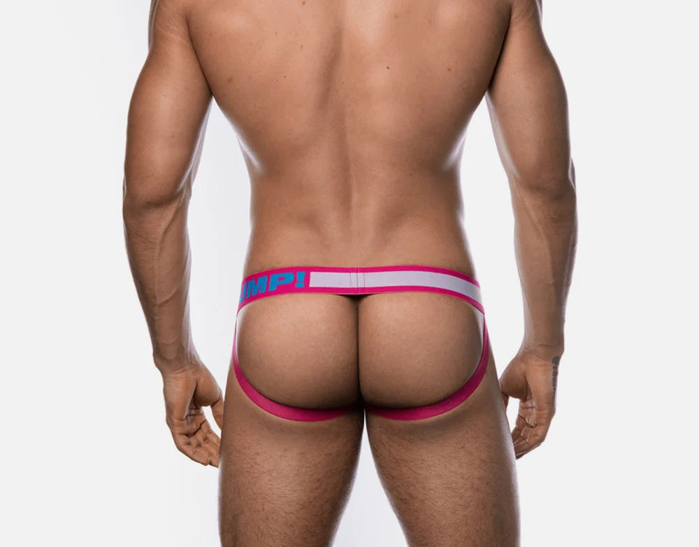 Sugar Rush Blue Mesh Jockstrap - Breathable & Comfortable PUMP! Underwear for Men - Perfect for Gym, Workout & Sports Activities