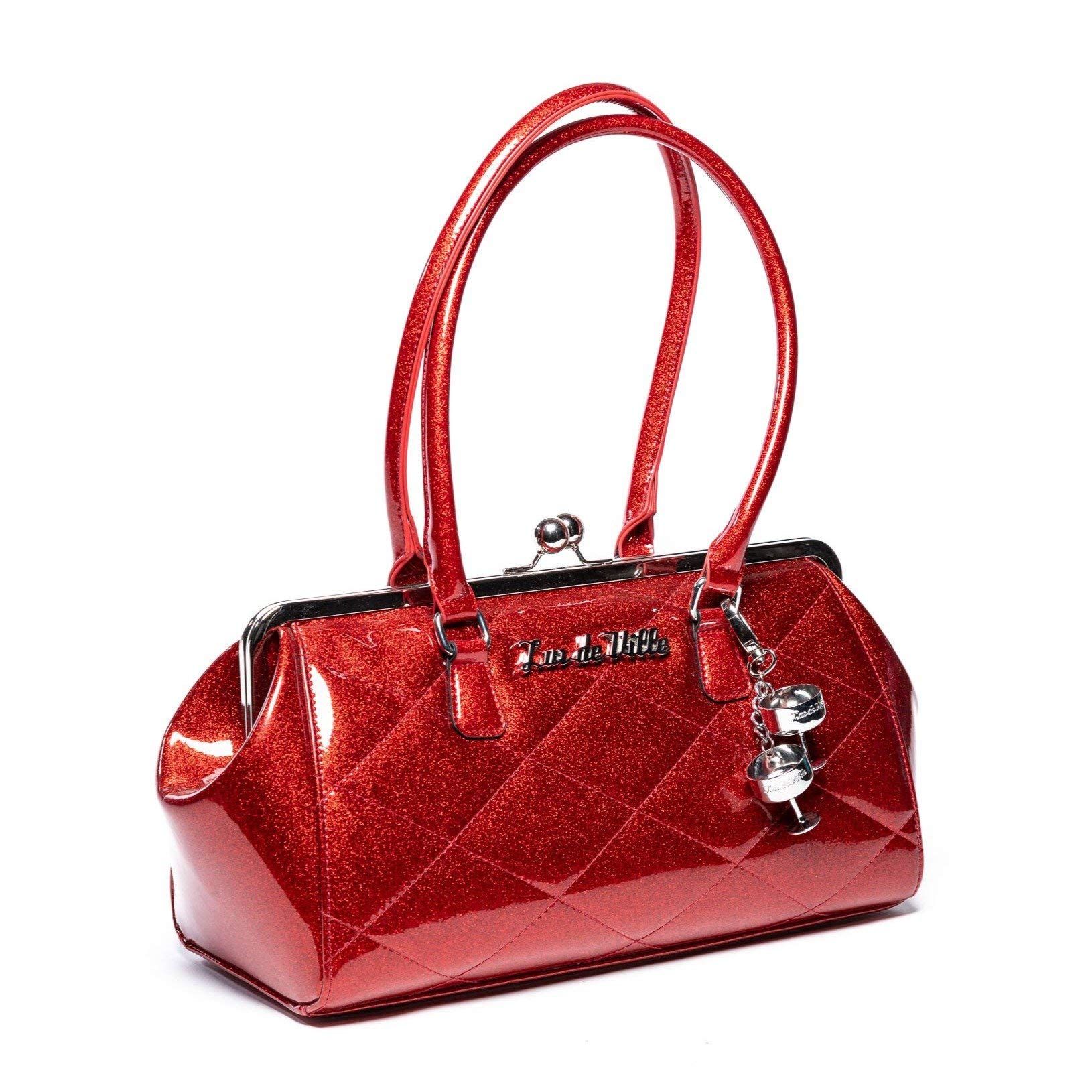 Lux De Ville New Year Kiss Lock Handbag for Women - Elegant Clutch Purse for Parties, Weddings & Evening Events | Fashionable Gift Idea