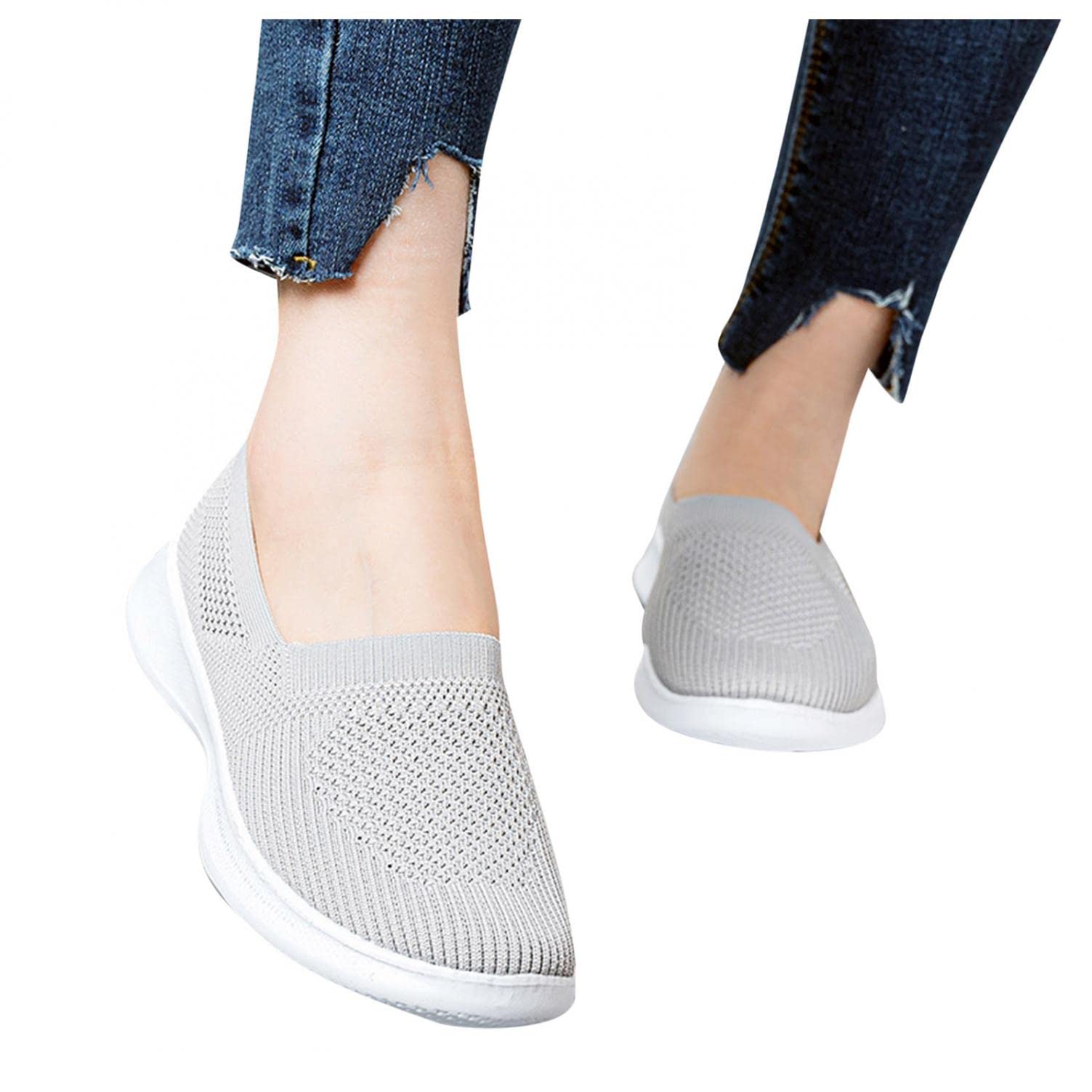 Premium Women's Walking Sneakers - Breathable Mesh Slip-On Running Shoes for Summer | Comfortable Lightweight Walking & Jogging Shoes for Women | Perfect for Workouts, Travel & Daily Wear