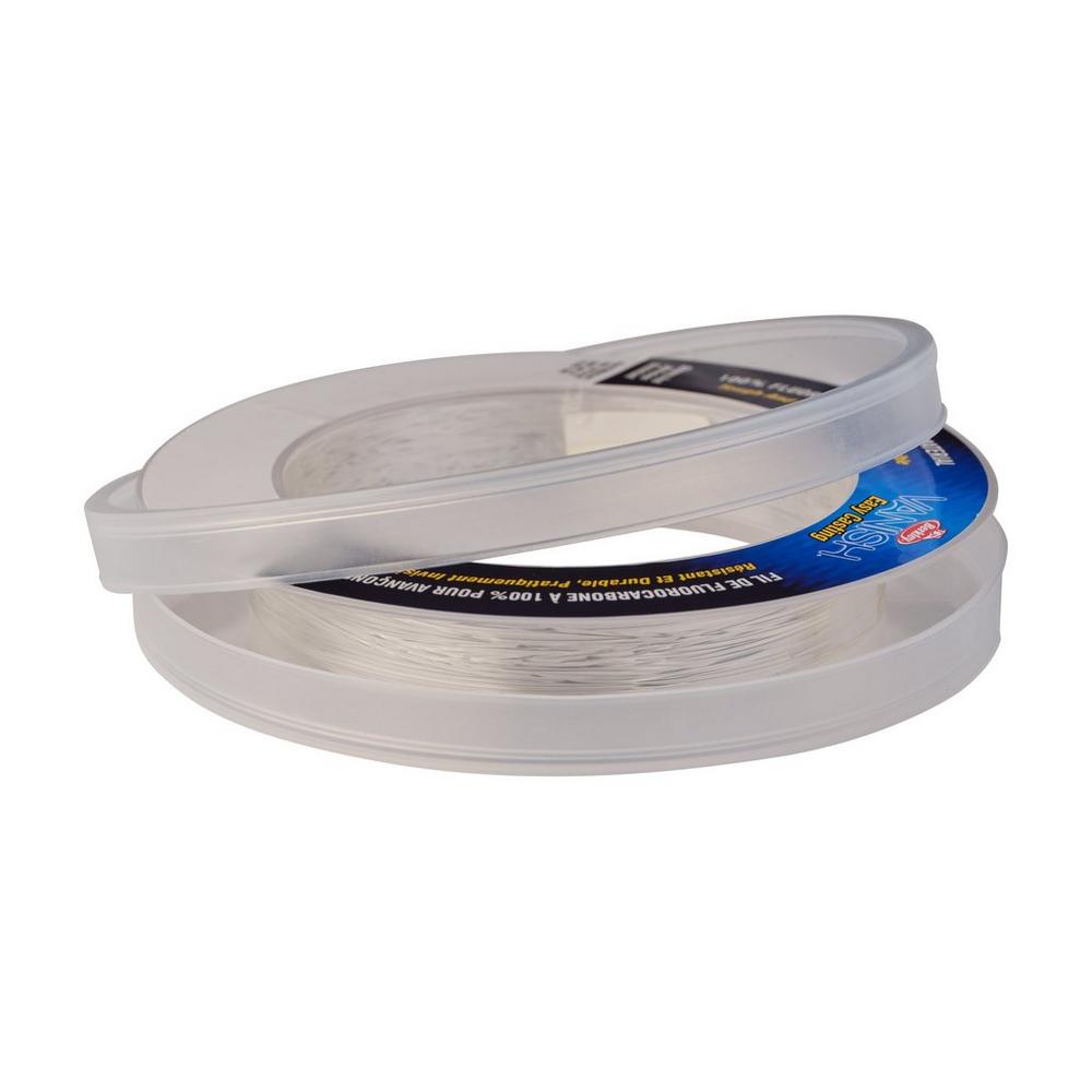 Berkley Vanish Fluorocarbon Fishing Leader Line - 30 Yard Spool, Clear, Invisible Underwater for Bass, Trout & Saltwater Fishing | Freshwater & Saltwater Use