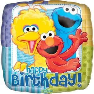 Combined Brands Cookie Monster Birthday Party Balloon Bouquet - Blue Number 2 Balloons for Kids Birthday Decorations & Sesame Street Themed Parties