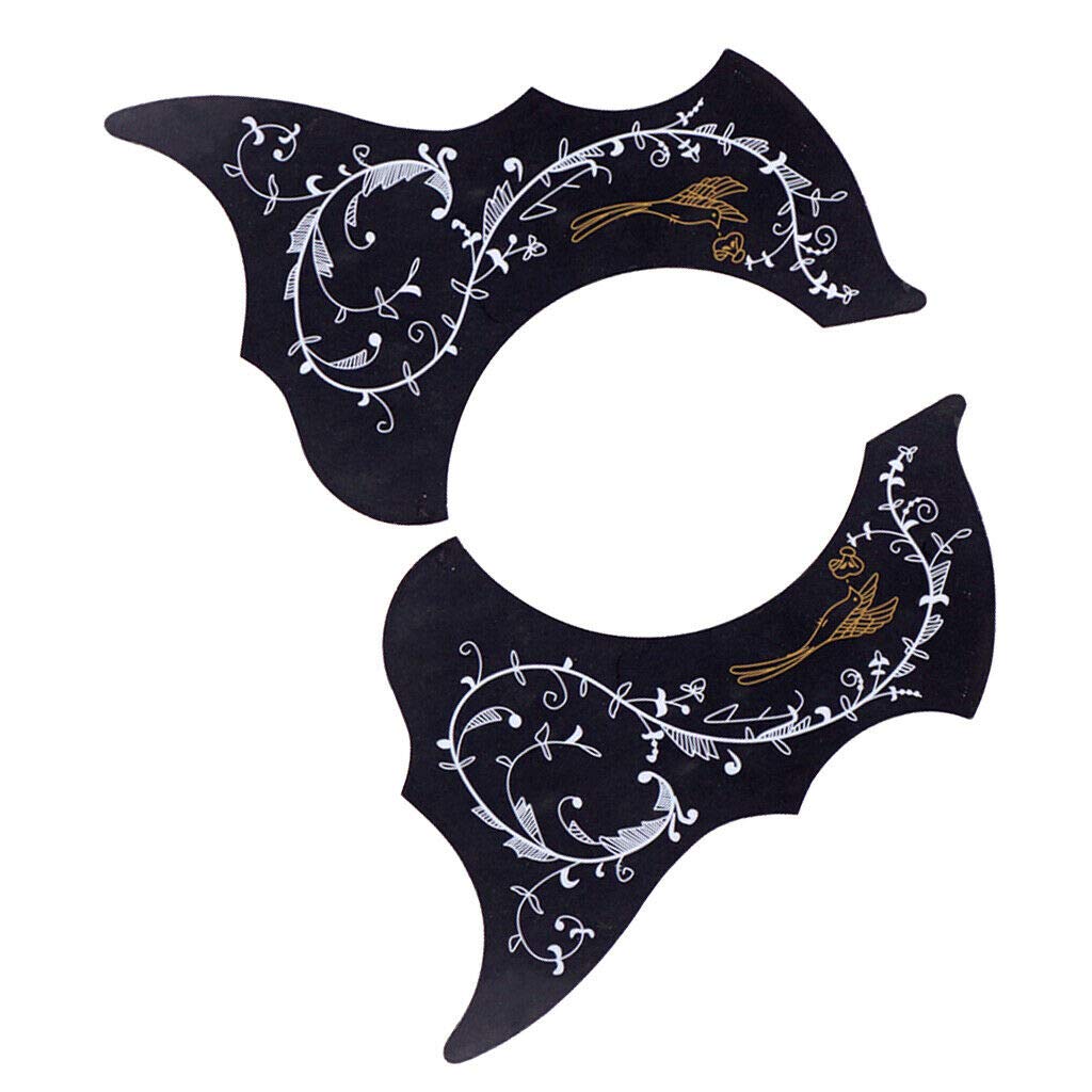 2X 40-41 Inch Folk Guitar Pick Guards Set - PVC Left & Right Handed Replacement Parts for Acoustic Guitars | Perfect for DIY Guitar Repair, Maintenance and Customization Projects