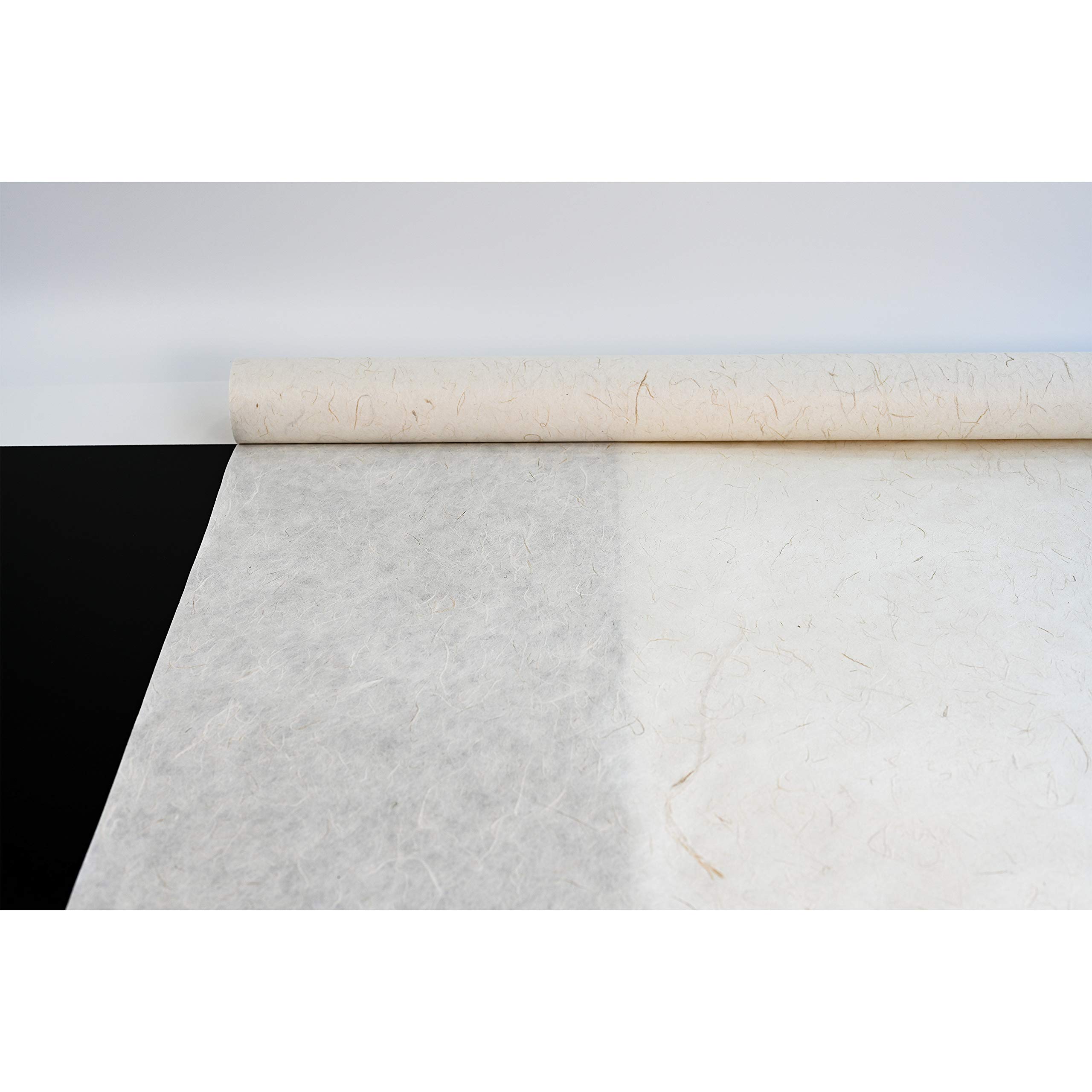 Authentic Korean Hanji Mulberry Paper - Unbleached, Acid-Free, Eco-Friendly ChangHoJi with Natural Fiber Texture - 35.8