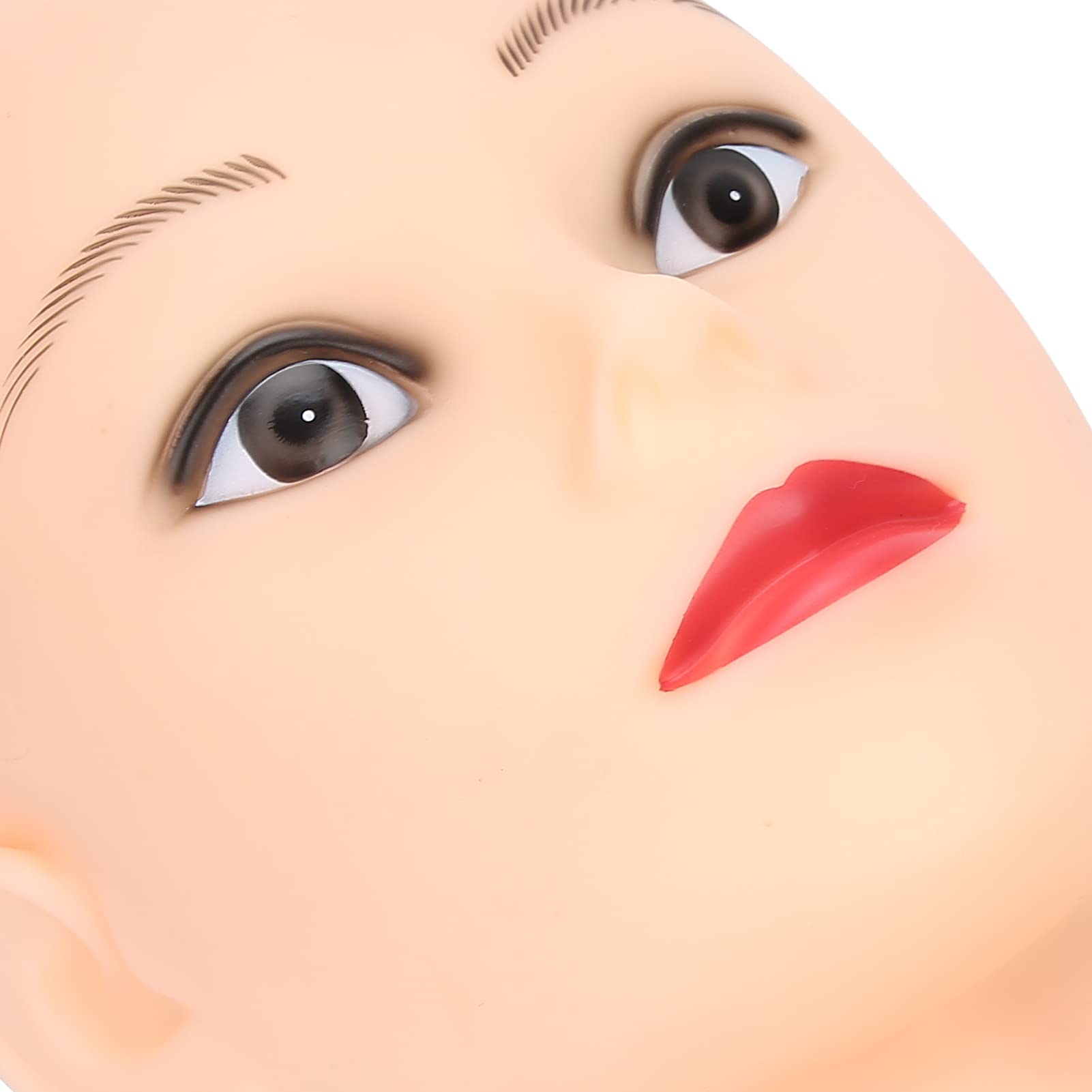 Bald Mannequin Head for Wigs & Cosmetology - PVC Wig Making Practice Head, Makeup Doll Head for Displaying Hats & Glasses - Perfect for Salon Training, Wig Styling & Beauty School Practice