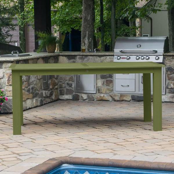 Outdoor Rectangular Counter Height Dining Table - Weather-Resistant Patio Furniture for Backyard, Deck, and Garden Dining - Perfect for Entertaining Guests