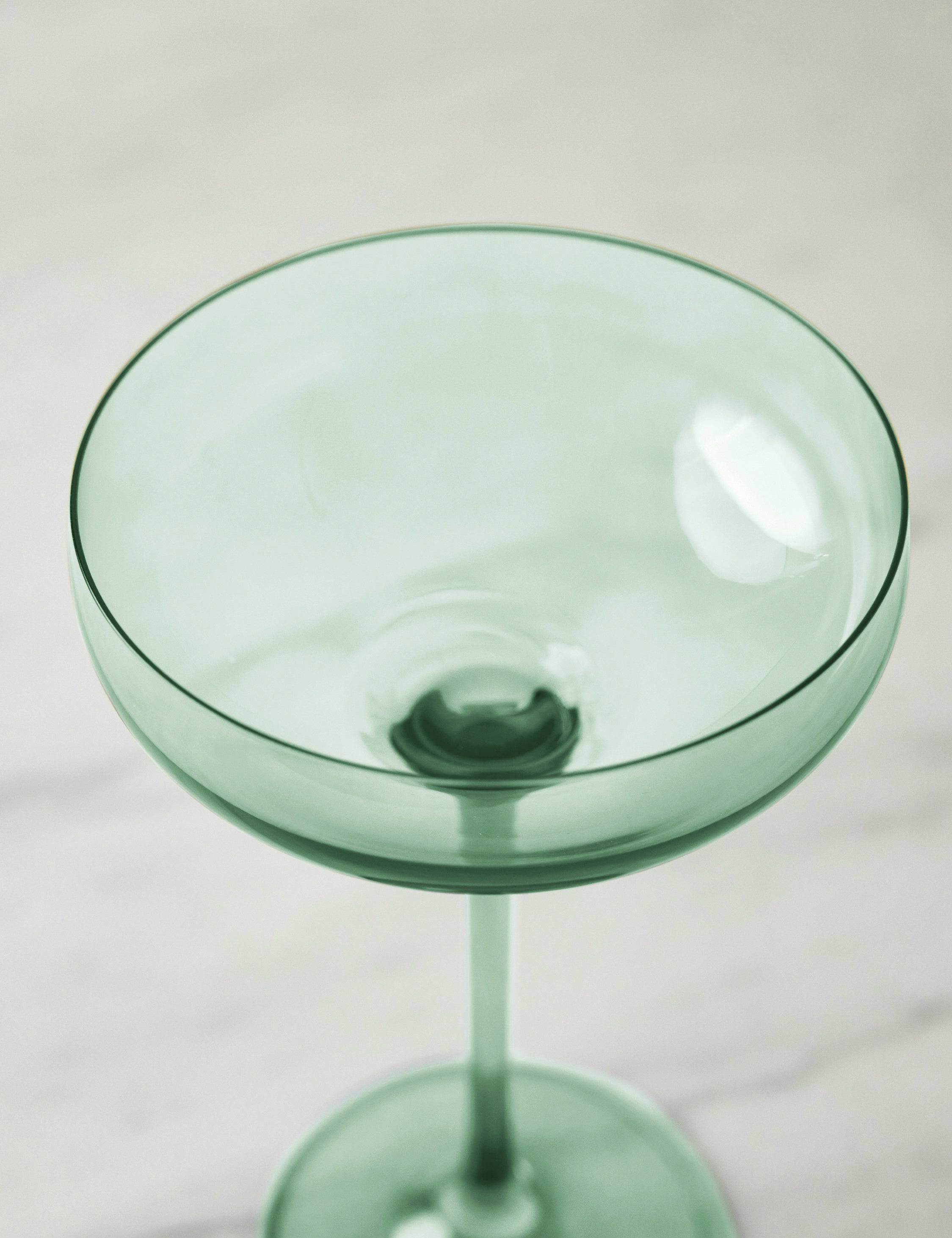 Elegant Estelle Colored Glass Champagne Coupes Set of 2 - Perfect for Weddings, Parties & Romantic Dinners
