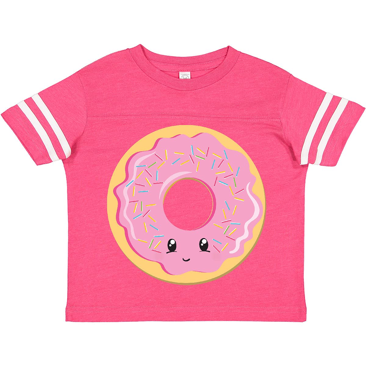Inktastic Light Pink Donut Graphic Toddler T-Shirt - Cute Baby Girl Outfit for Birthday Parties & Casual Wear