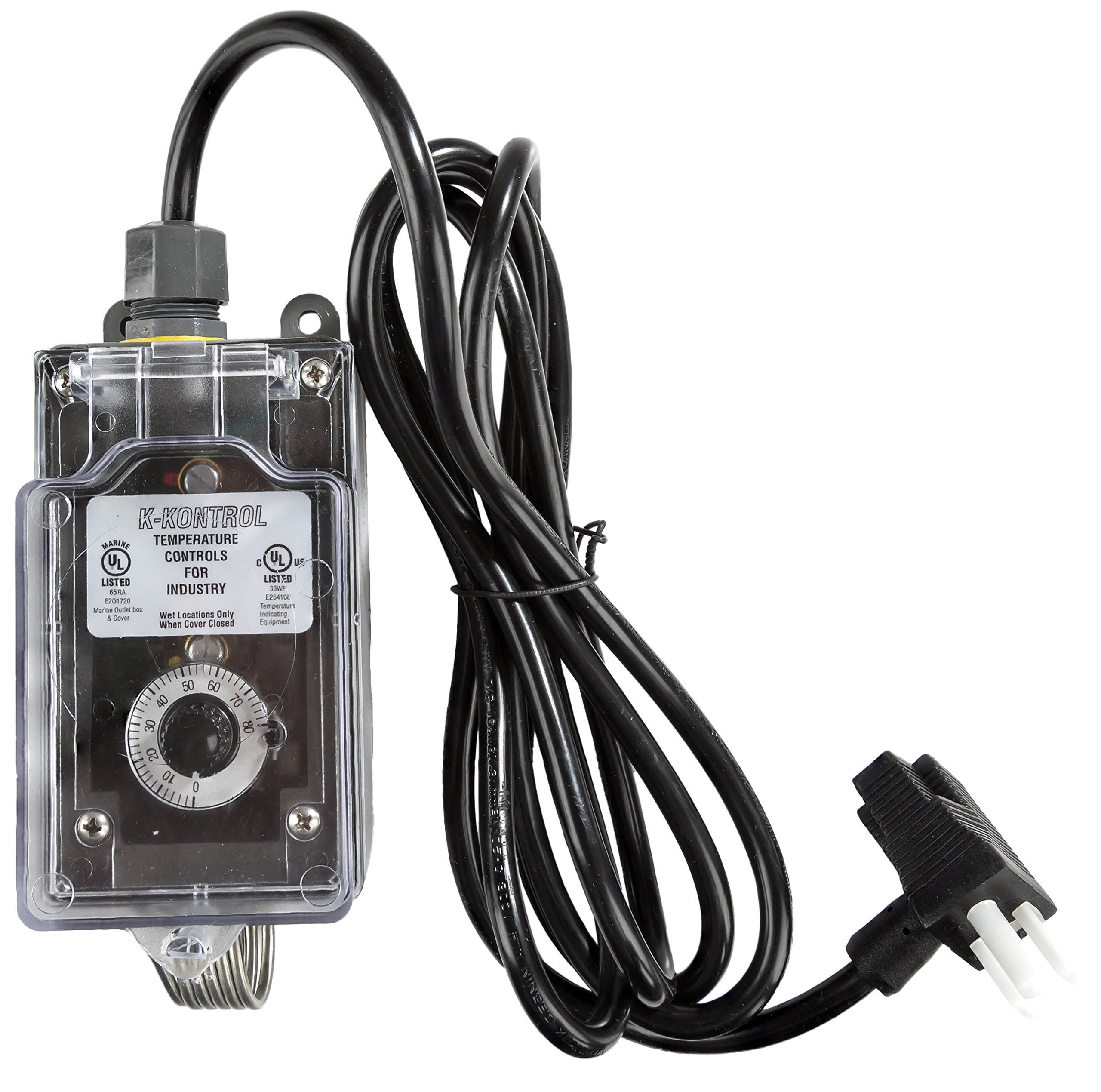 Powerful Aquarium Thermostat for Saltwater & Freshwater Tanks - Adjustable Temperature Control | Perfect for Fish Tanks, Turtle Habitats & Aquatic Pets