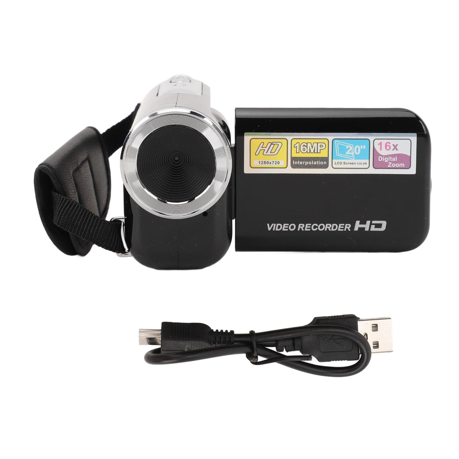 GOWENIC 16MP 1080P Camcorder with 16X Zoom | Travel & Party Recording