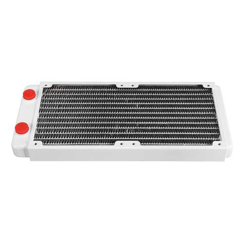 240mm Copper Computer Water Cooling Radiator - 13 Tubes High Performance Heatsink for PC Gaming & Overclocking - Perfect for Custom Liquid Cooling Systems