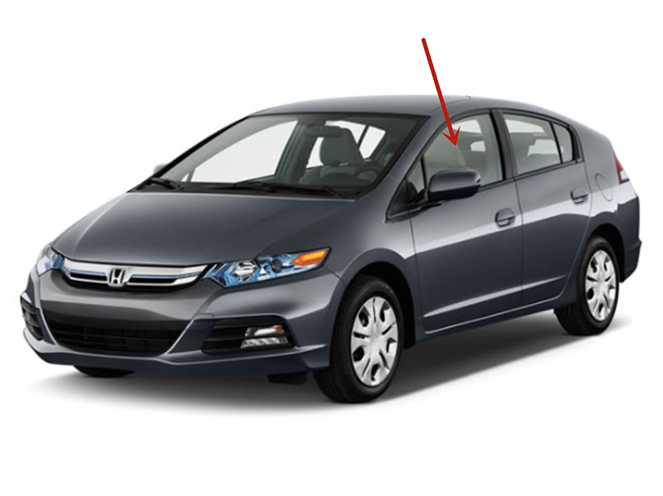 Replacement Driver Side Front Door Window Glass for Honda Insight 4-Door Hatchback 2010-2014 - Perfect for DIY Auto Repair & Window Replacement