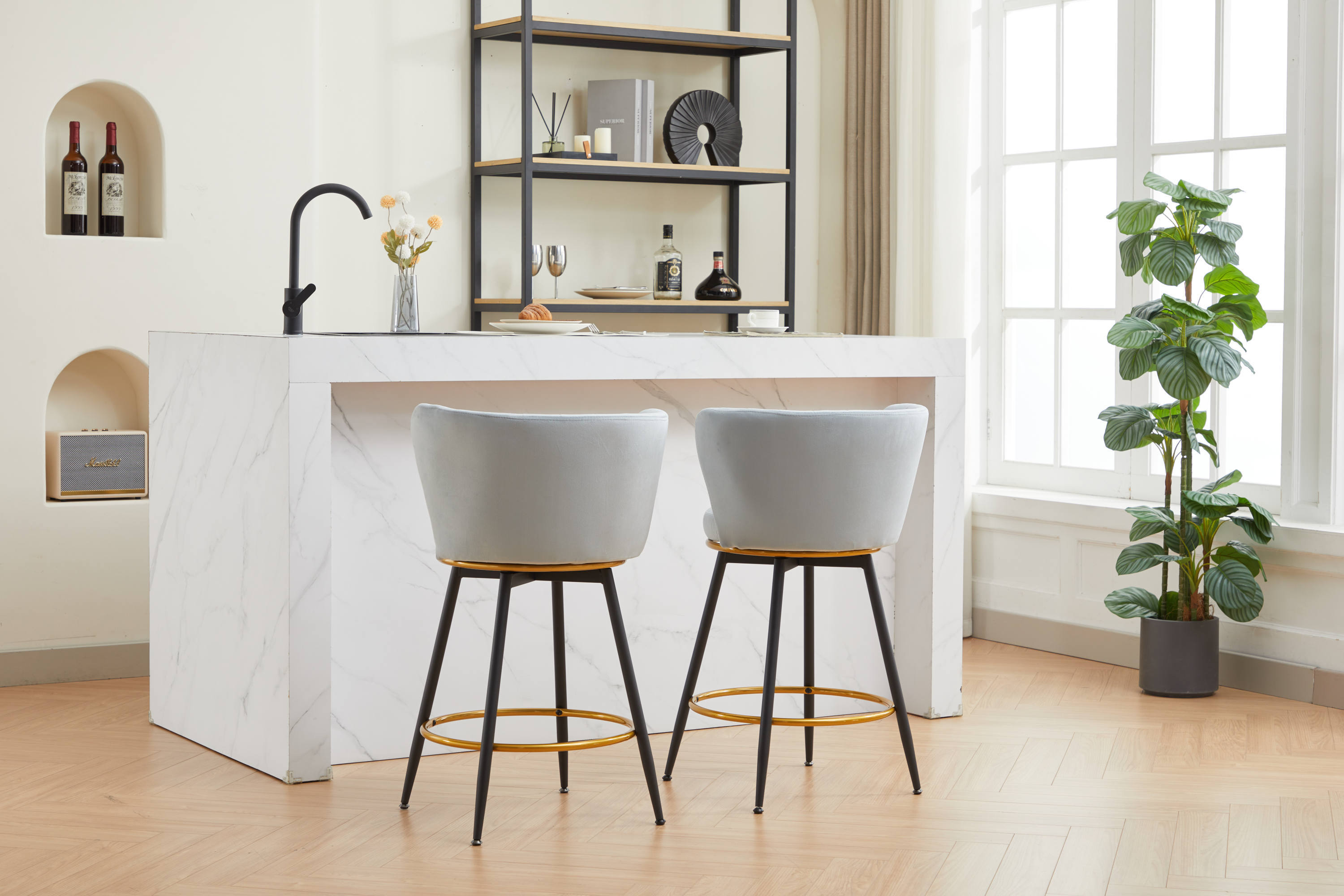 2-Pack Counter Height Bar Stools - 26