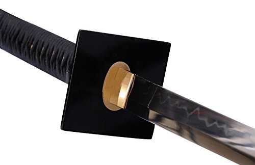 Hand Forged Japanese Samurai Ninja Sword - Razor Sharp Full Tang T10 Steel Blade with Clay Tempering | Authentic Katana for Martial Arts Training, Cosplay & Collectors