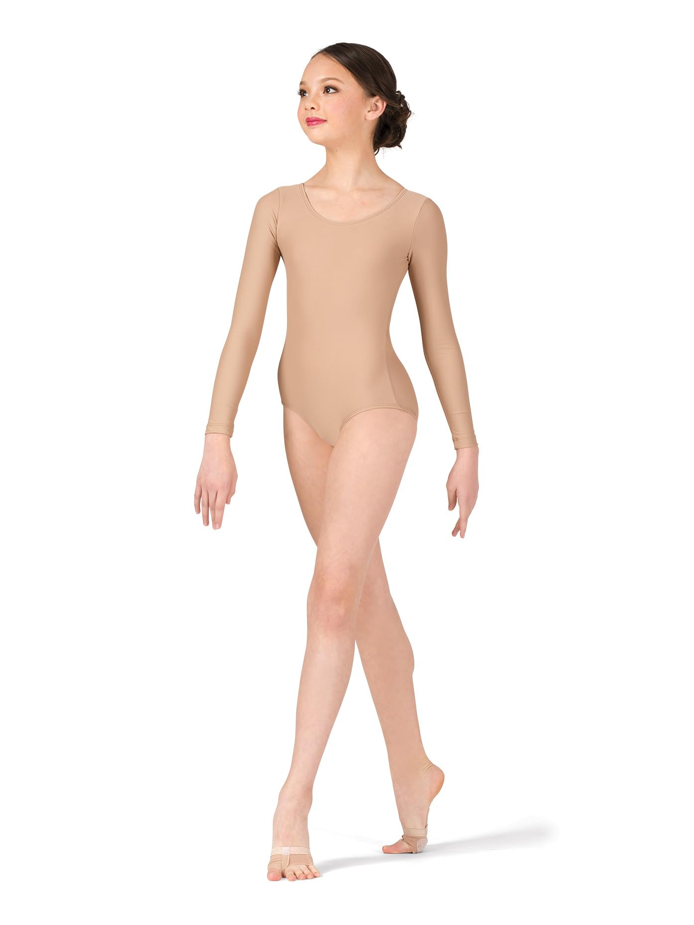 Girls Long Sleeve Leotard for Dance & Gymnastics - Stretchy Ballet Bodysuit for Performance, Practice & Recitals - Toddler to Teen Sizes