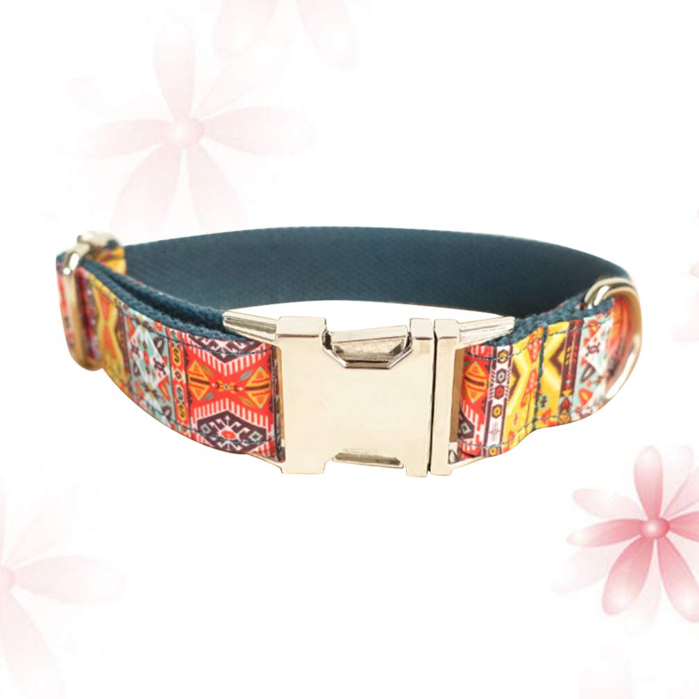 Handmade Adjustable Dog Collar for Small Medium Large Dogs - Soft Comfortable Pet Collar with D-Ring for Leash - Perfect for Walking, Training, and Outdoor Adventures