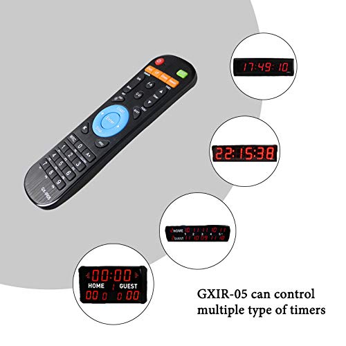 GX-IR05 Multifunctional LED Digital Timer Remote Controller for Gym, Fitness, and Home Workouts - Wireless Remote Control with Timer Function for Exercise Equipment