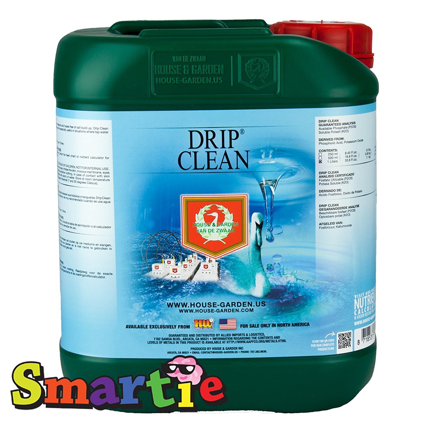 House & Garden HGDPC05L Drip Clean Fertilizer 5L - Premium Hydroponic Nutrient Solution for Indoor & Outdoor Plants | Ideal for Hydroponics, Soil, Coco Coir | Boosts Growth & Prevents Salt Buildup | Perfect for Tomatoes, Herbs, Flowers & Cannabis Cultivation