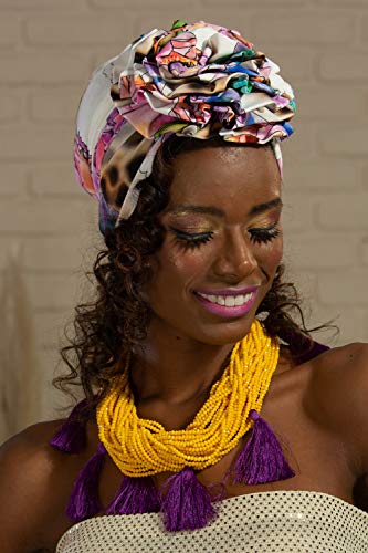Stylish Cotton Turban Head Wrap for Women - Soft & Breathable Hair Scarf - Perfect for Yoga, Beach, or Everyday Fashion Accessory
