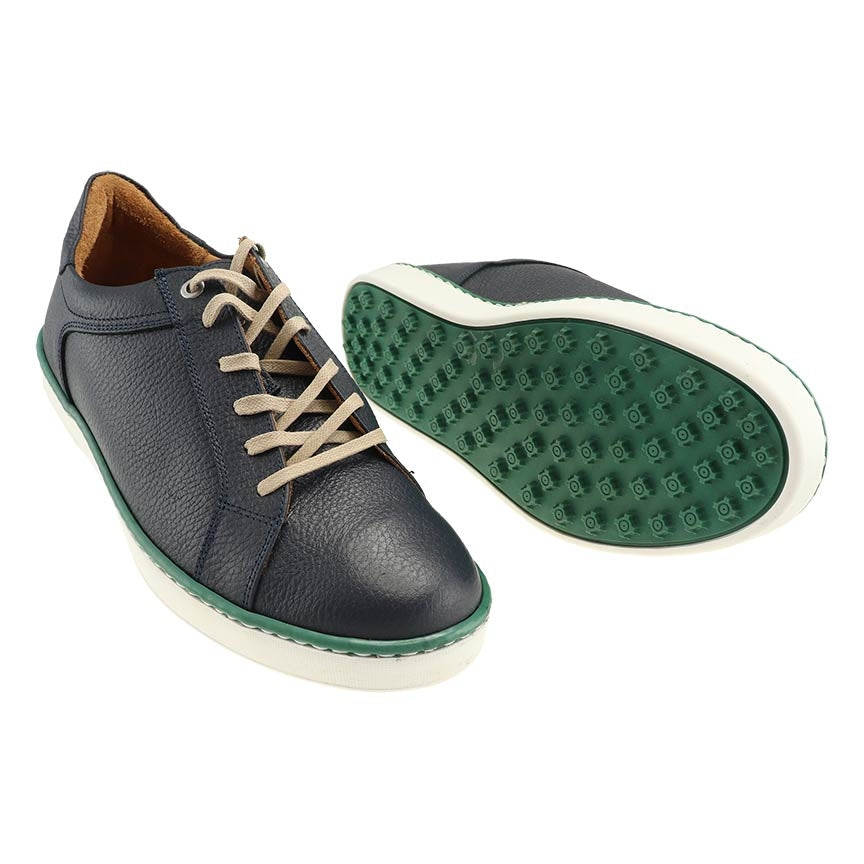 Fairway Golf Sneaker Navy - Men's Comfortable Spiked Golf Shoes for Walking & Swinging - Perfect for Golf Course & Driving Range