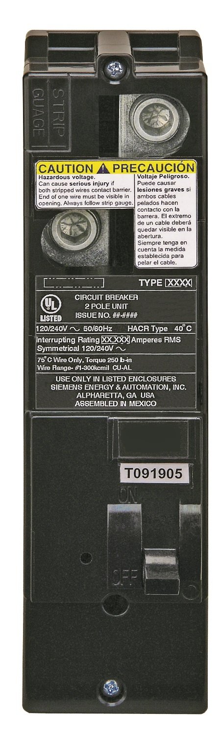 Siemens QS2150 150-Amp Main Circuit Breaker for Multi-Family Homes - 10 KAIC Rating - Perfect for Apartment Buildings & Commercial Electrical Panels