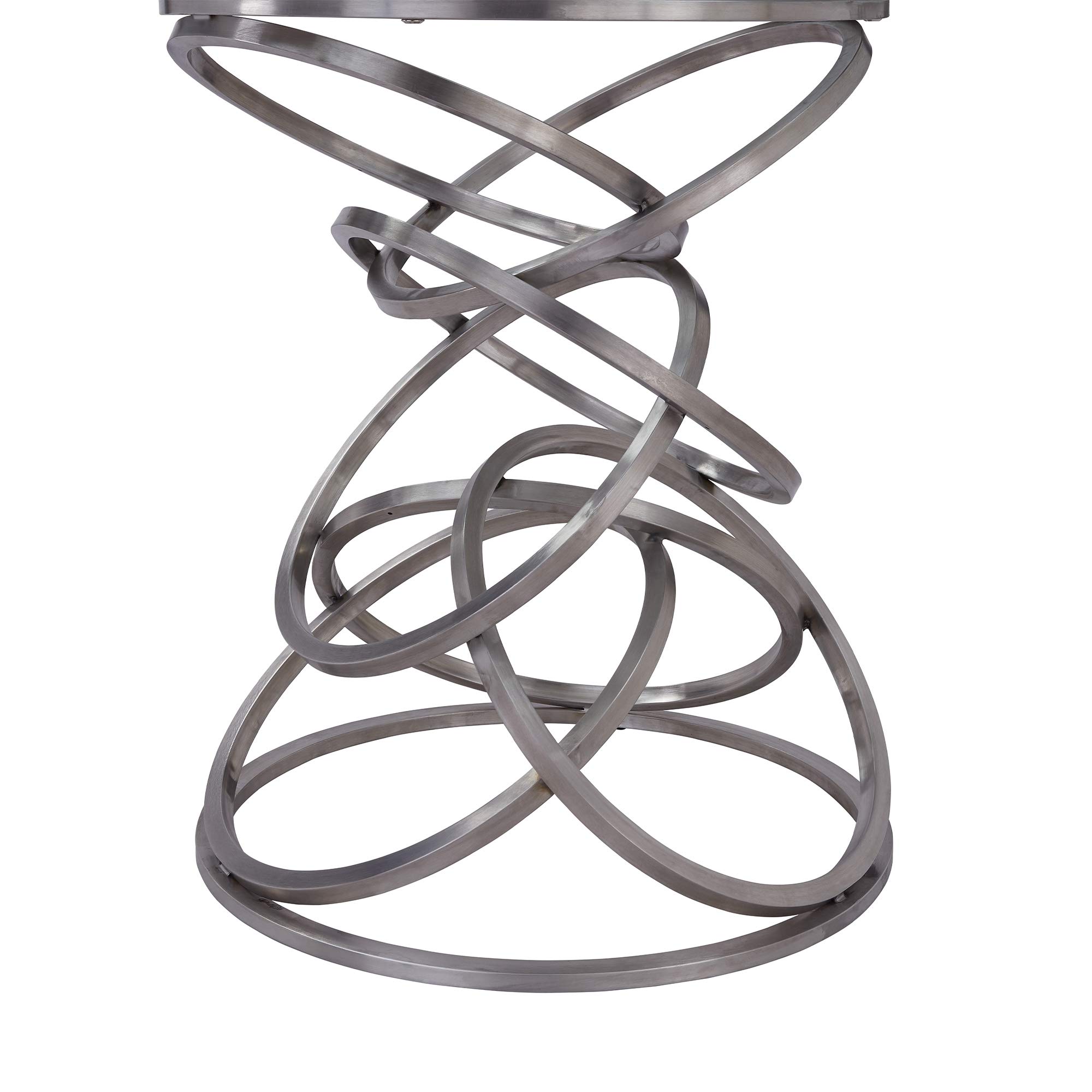 Alya Silver Dining Table - Modern Elegance for Home, Office, and Restaurant Settings