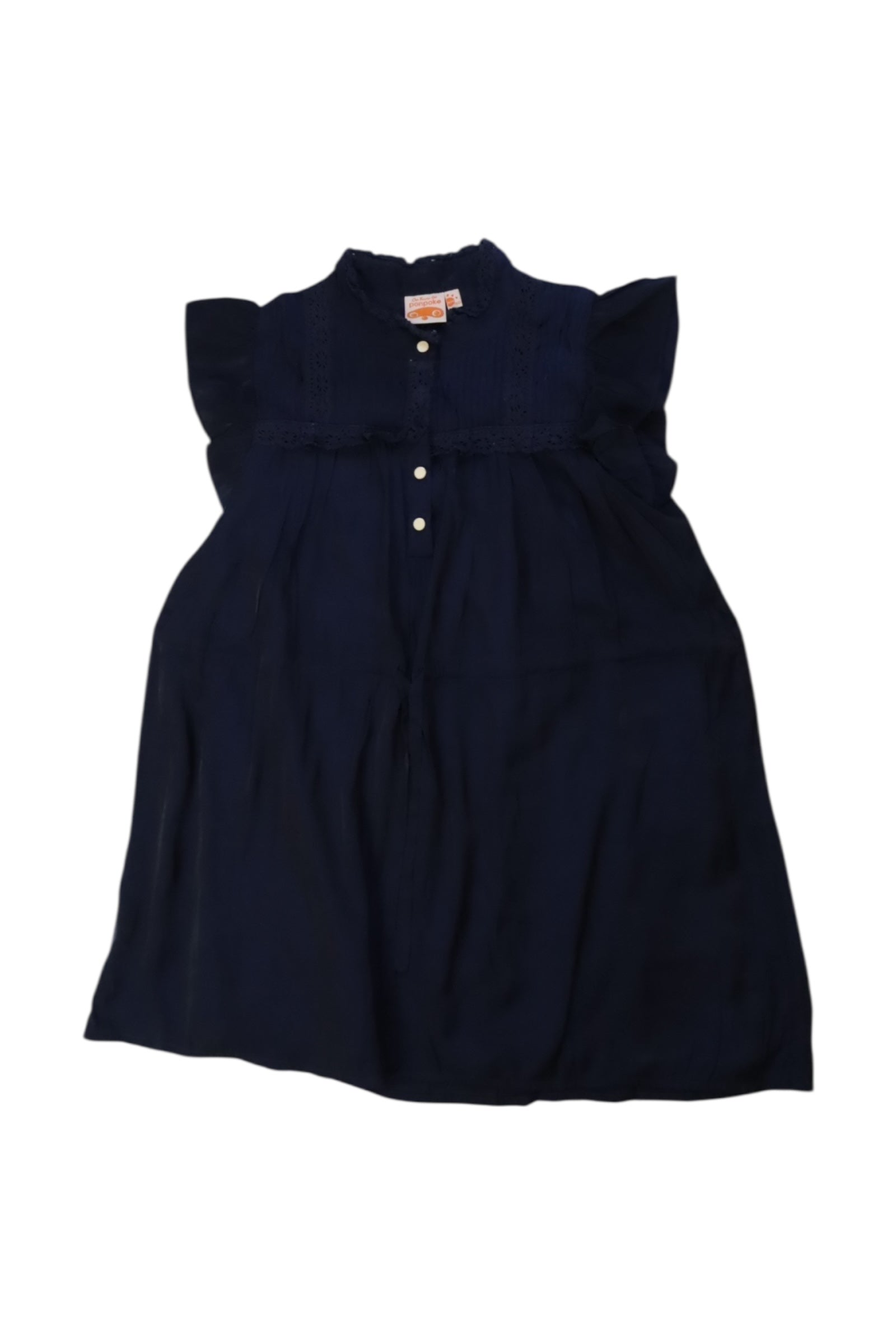 Ponpoko Ruffle Detail Dress for Girls Size 5T - Cute Floral Summer Party Outfit for Toddler Birthday & Special Occasions