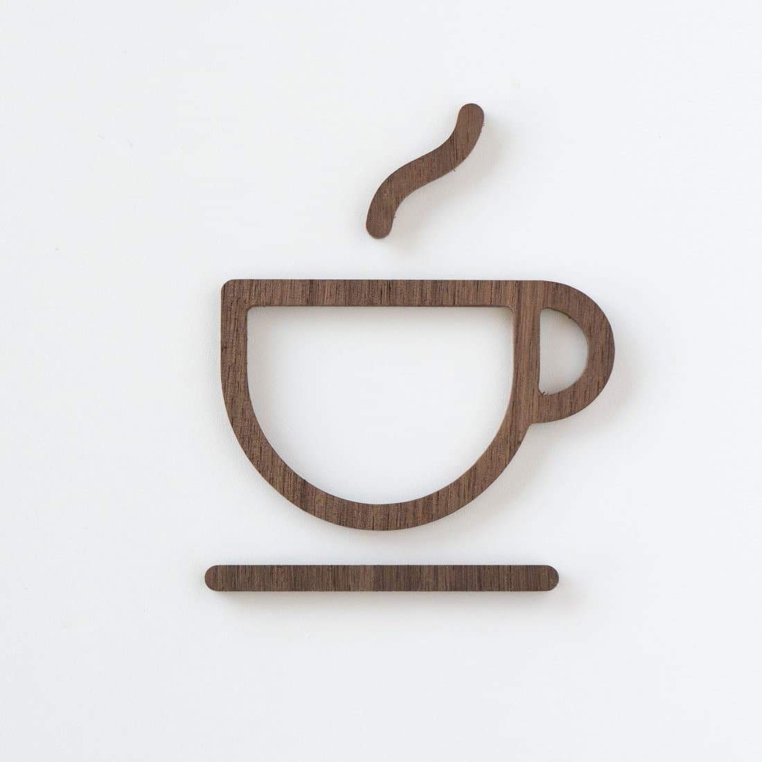 MOHEIM Vintage Walnut Cafe Sign - Rustic Wooden Hanging Sign for Coffee Shop, Restaurant & Home Decor
