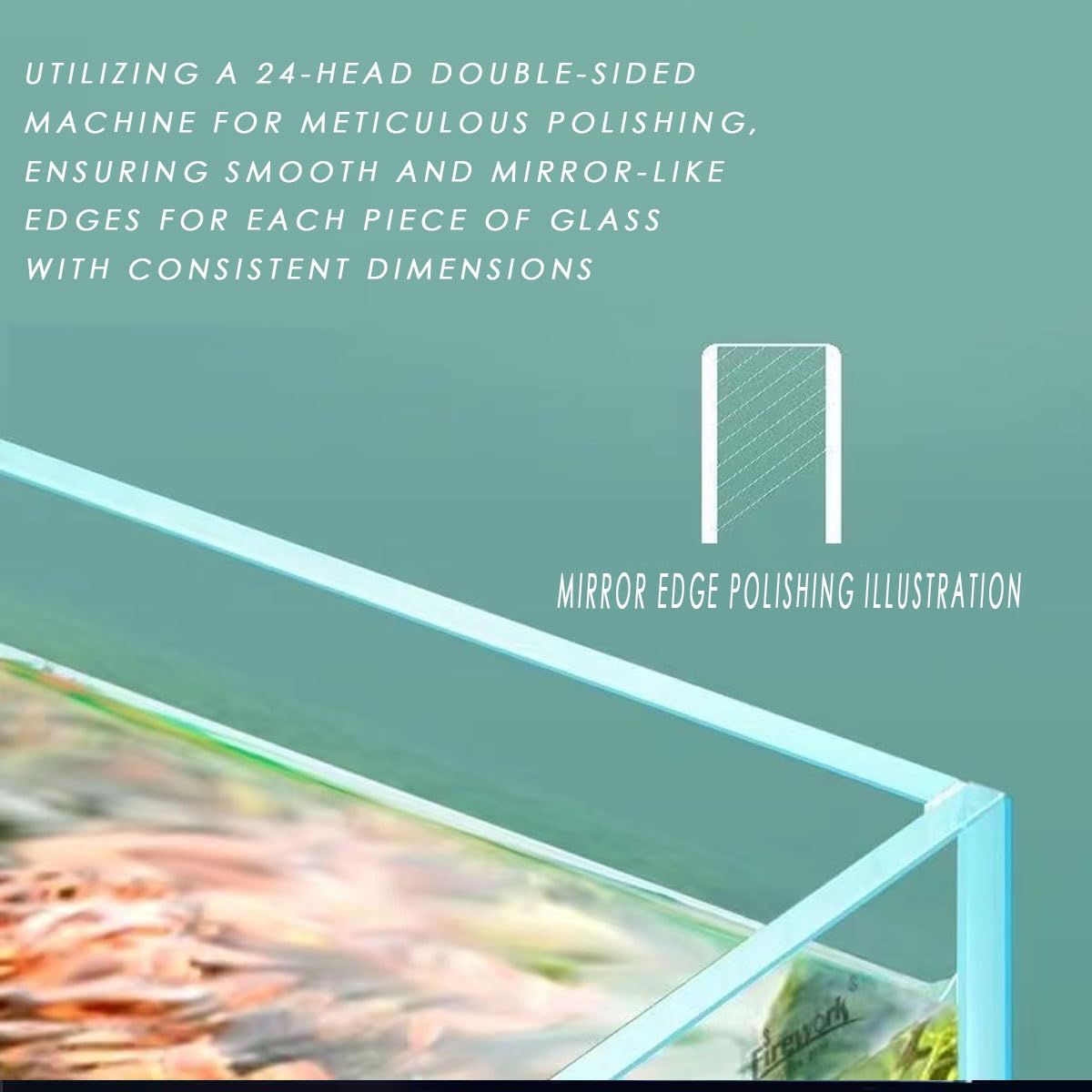 Premium Ultra Clear 16 Gallon Glass Aquarium - 23.6