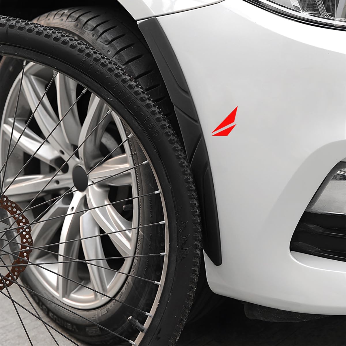 BESULEN 2PCS Universal Car Wheel Tire Eyebrow Strips - Auto Fender Flare Arch Lip Trim, Silicone Anti-Collision Self-Adhesive Protector for Vehicle Body Edge - Durable Black Car Accessories for SUVs, Trucks & Sedans - Perfect for Off-Road Protection & Style Enhancement