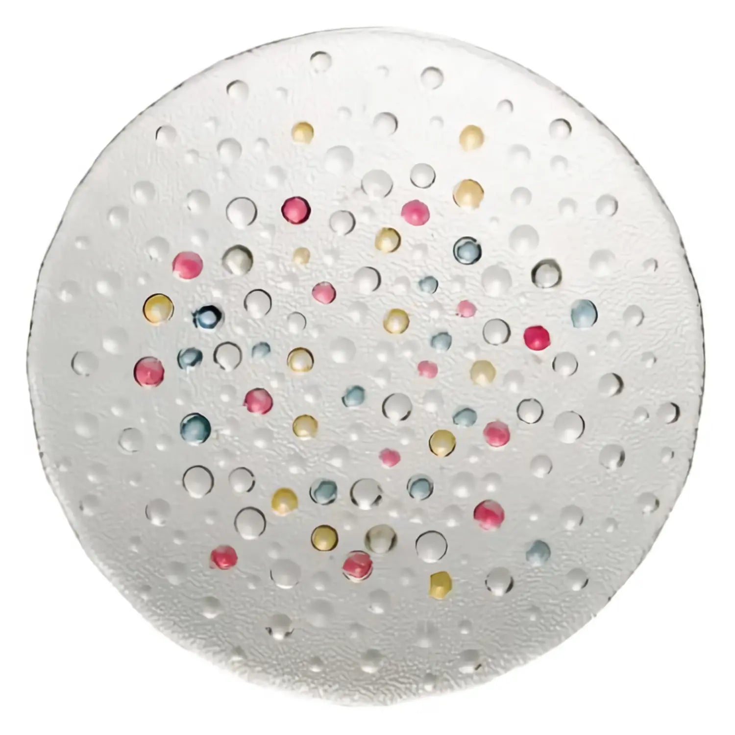 Dansk Bubble Confetti Soda Glass Salad Plate 21cm - Colorful Vintage-Inspired Dinnerware for Parties, Weddings & Home Decor