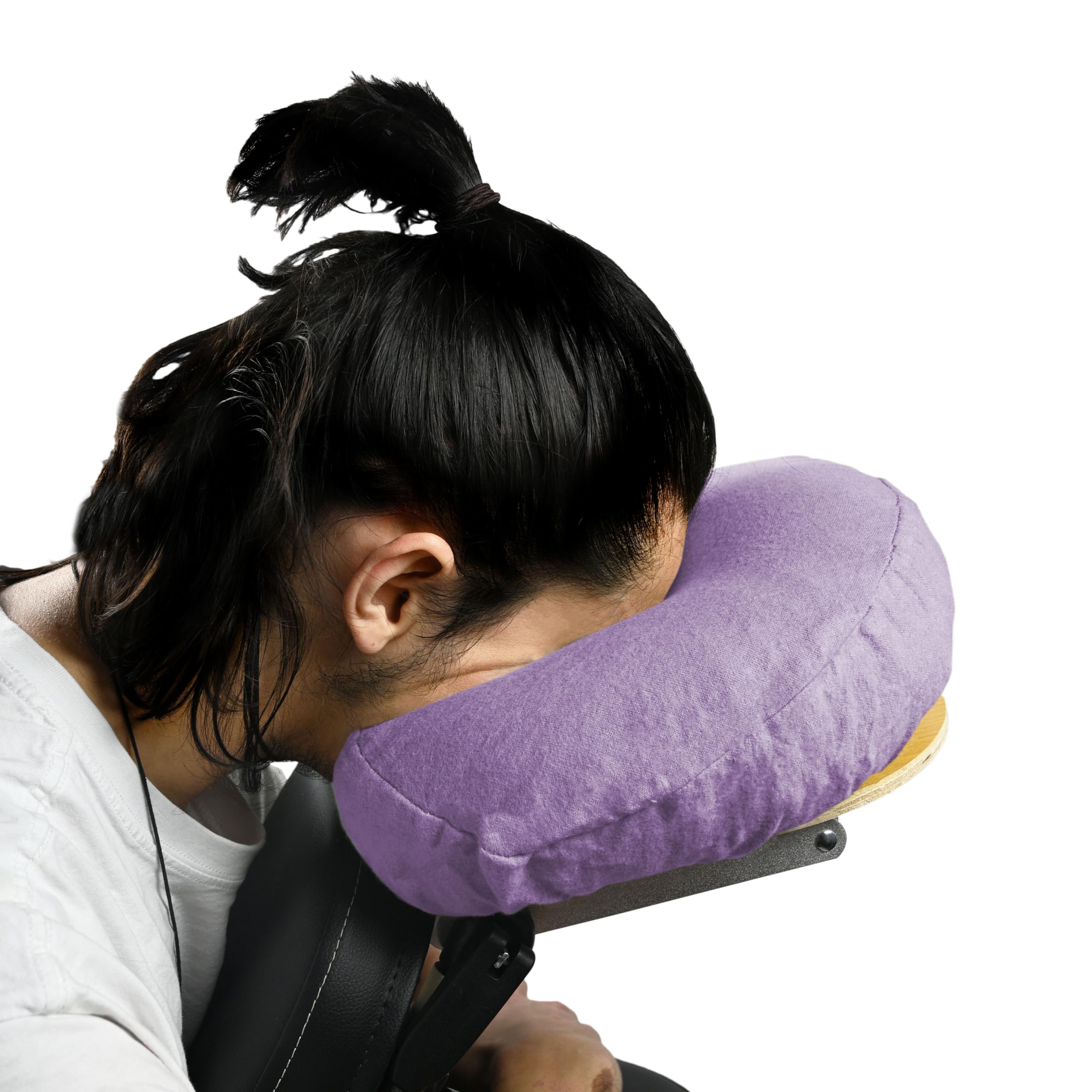 100% Cotton Flannel Massage Table Face Rest Covers - Soft, Durable & Lightweight for Spa, Salon & Physical Therapy (100-Pack, Dahlia Purple) - Ideal for Professional Massage, Facial Treatments & Relaxation Therapy